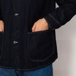 Jackets|Hatski Denim Coverall Jacket - Indigo