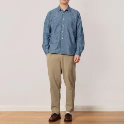 Trousers|Folk Drawcord Assembly Pant - Sage Cotton Linen