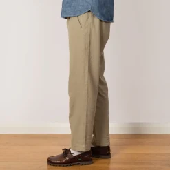 Trousers|Folk Drawcord Assembly Pant - Sage Cotton Linen
