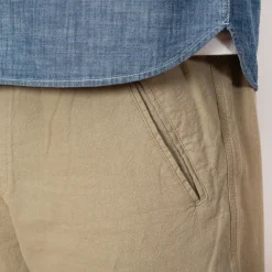 Trousers|Folk Drawcord Assembly Pant - Sage Cotton Linen