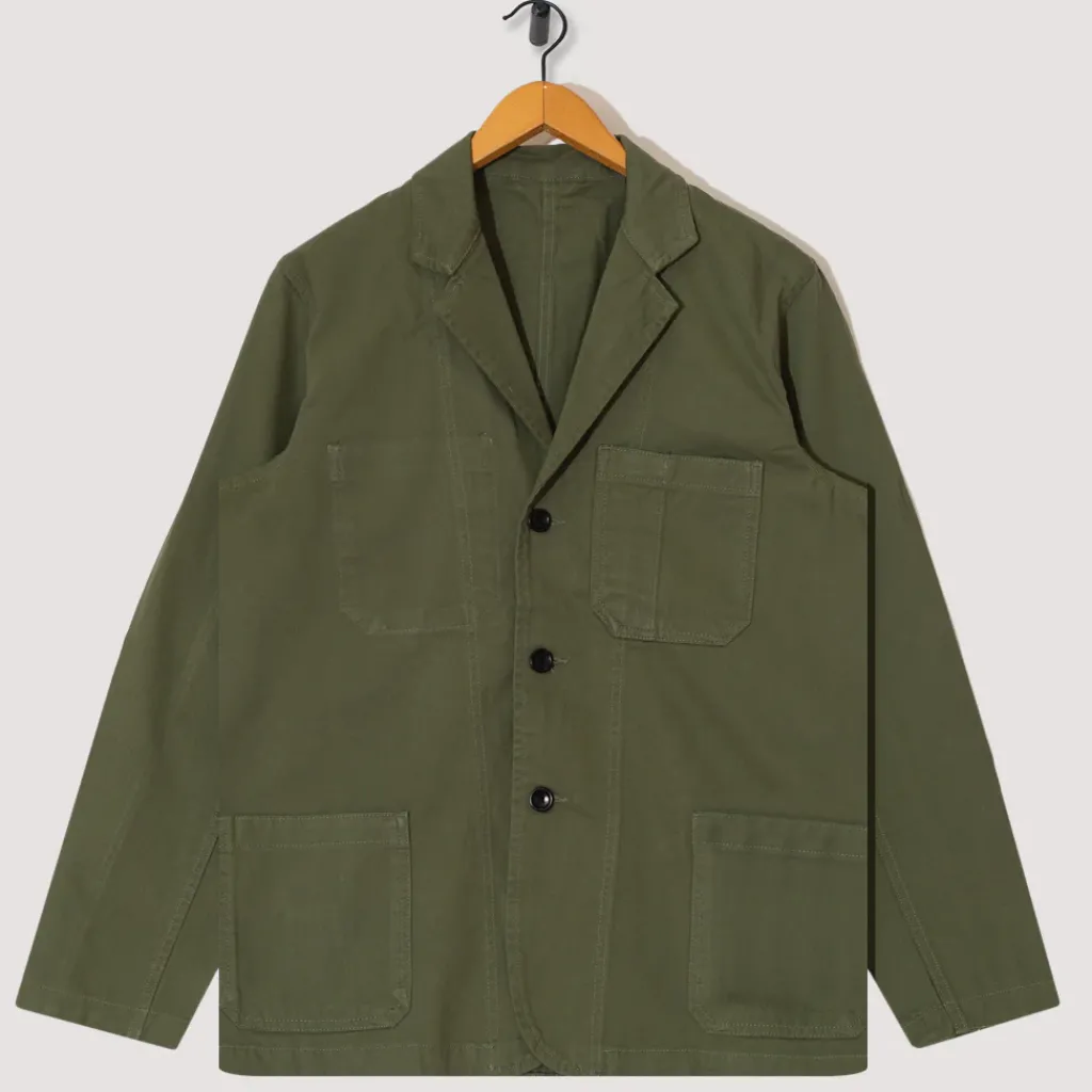 Jackets|Service Works Drill Server Suit Jacket - Olive