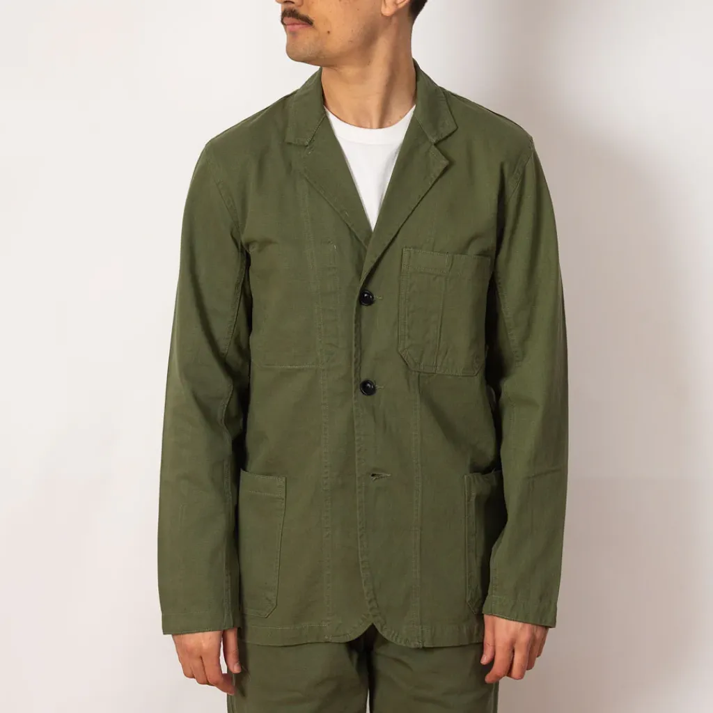 Jackets|Service Works Drill Server Suit Jacket - Olive