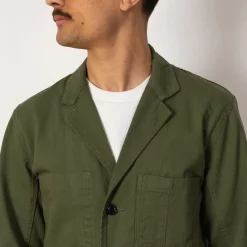 Jackets|Service Works Drill Server Suit Jacket - Olive