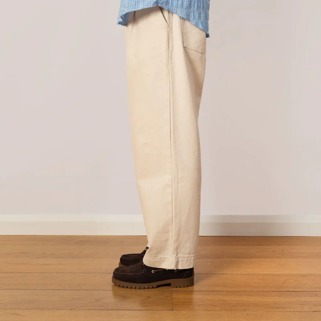 Trousers|Universal Works Duke Pant - Ecru