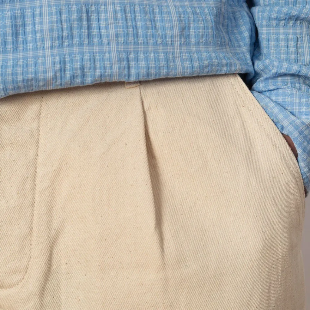 Trousers|Universal Works Duke Pant - Ecru