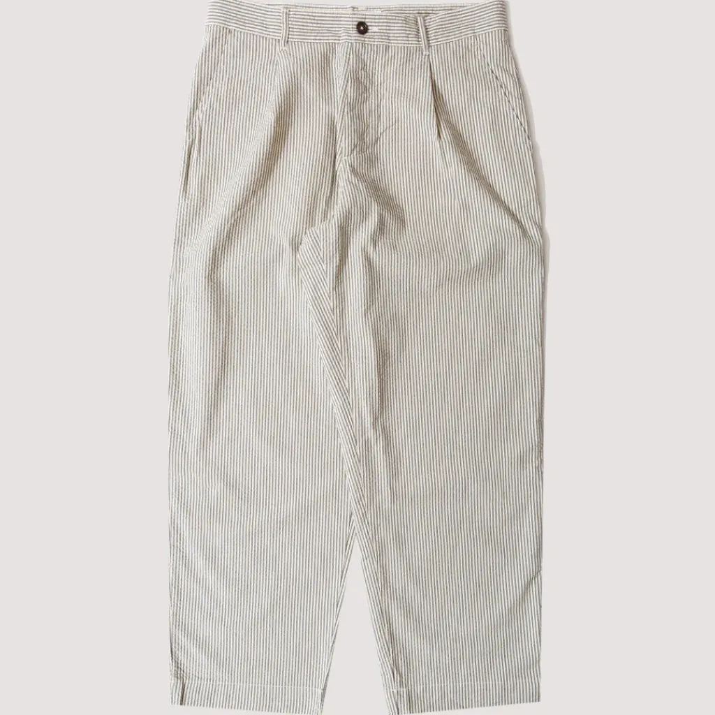 Trousers|Universal Works Duke Pant - Grey Stripe