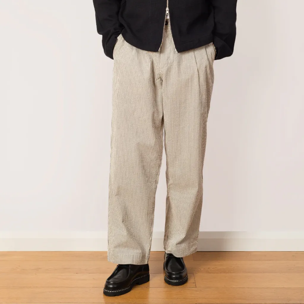 Trousers|Universal Works Duke Pant - Grey Stripe