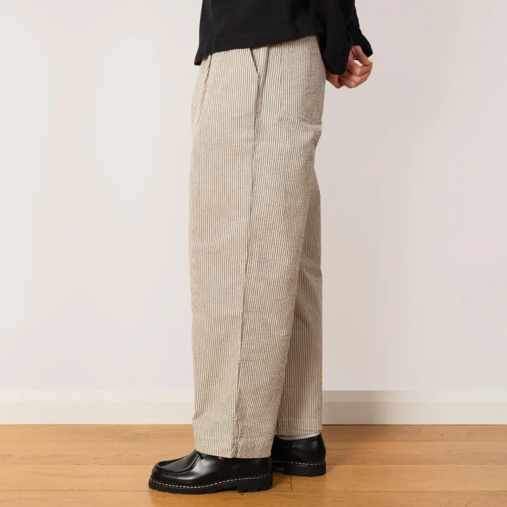 Trousers|Universal Works Duke Pant - Grey Stripe