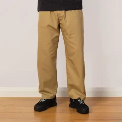 Trousers|Danton Easy Straight Pants - Beige