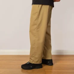 Trousers|Danton Easy Straight Pants - Beige