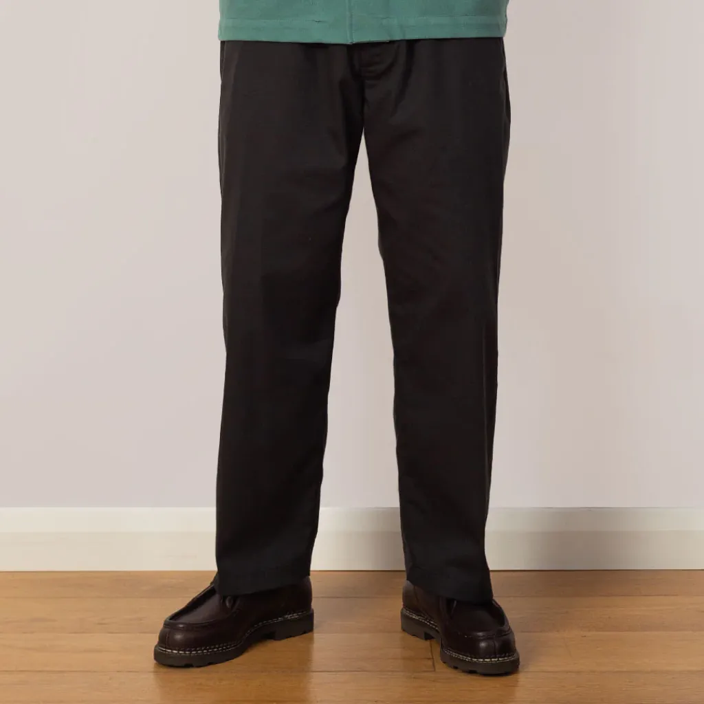 Trousers|Danton Easy Straight Pants - Charcoal