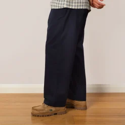 Trousers|Danton Easy Straight Pants - Navy
