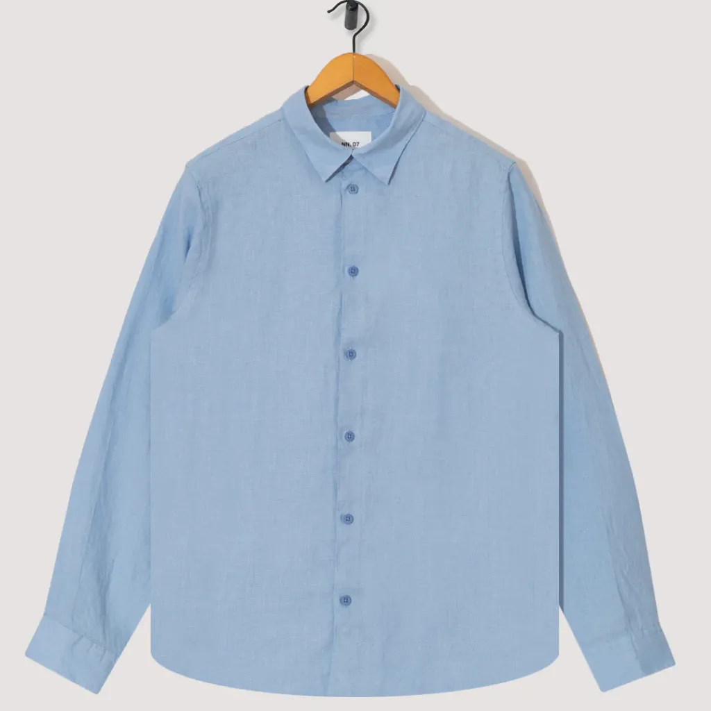 Shirts|NN07 Enzo Shirt 5708 - Cerulean Blue