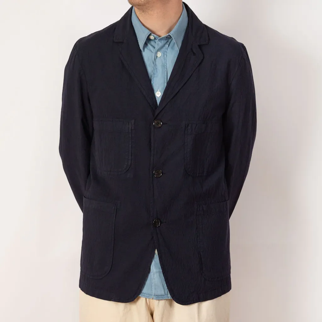Jackets|Universal Works Five Pocket Jacket - Navy
