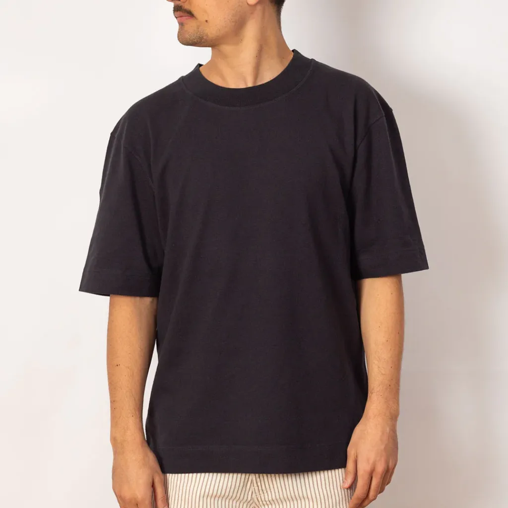 T-Shirts|MHL By Margaret Howell Flatlock Crew - Ink