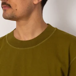 T-Shirts|MHL By Margaret Howell Flatlock Crew - Lichen