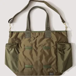 Bags|Porter - Yoshida u0026 Co. Force 2-Way Tote Bag - Olive