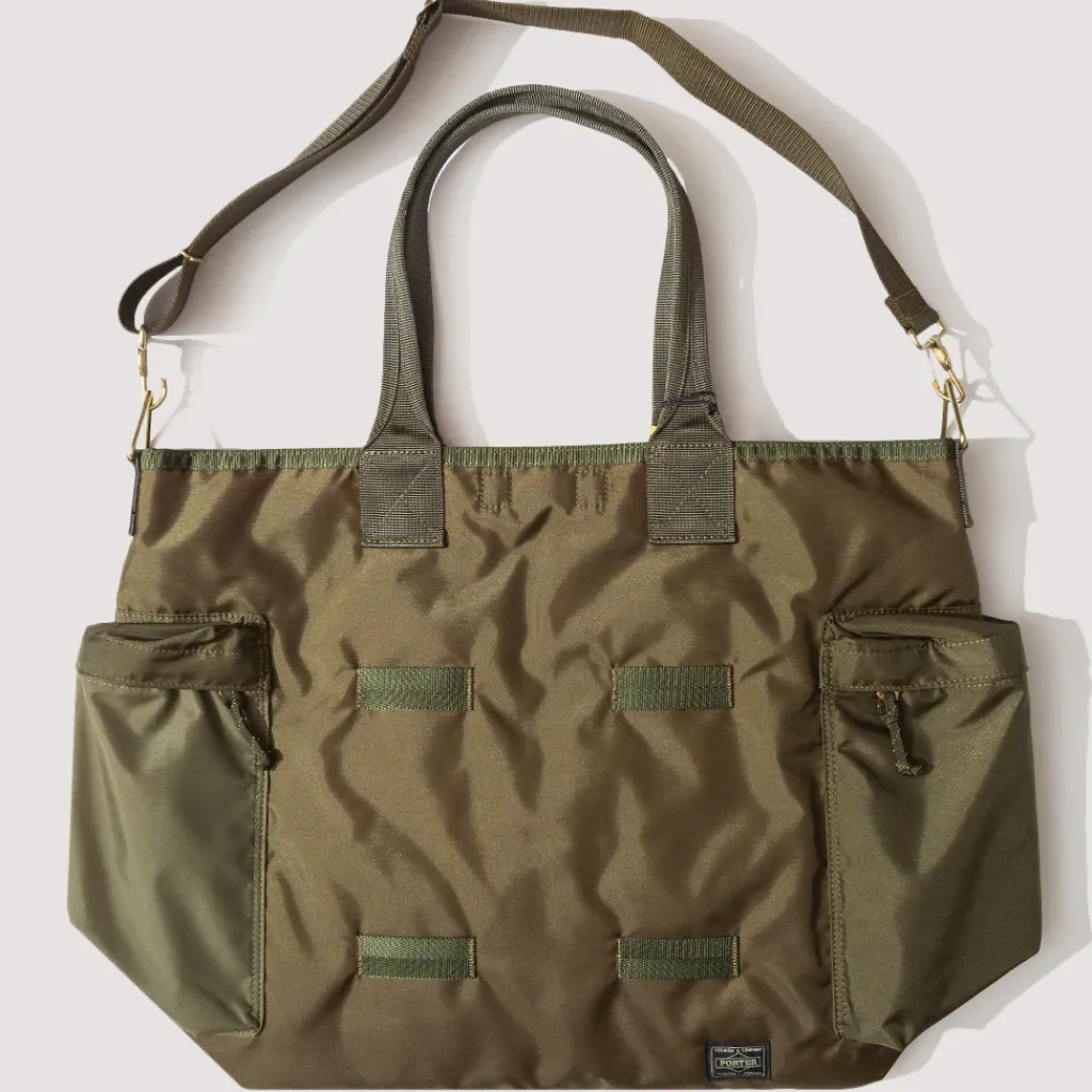 Bags|Porter - Yoshida u0026 Co. Force 2-Way Tote Bag - Olive