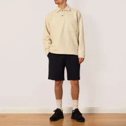 Sweatshirts|Norse Projects Fraser Loopback Polo - Oatmeal