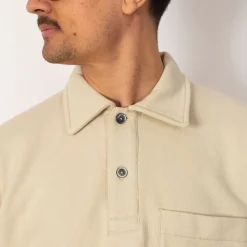 Sweatshirts|Norse Projects Fraser Loopback Polo - Oatmeal