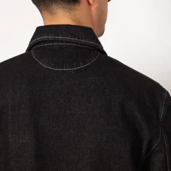 Jackets|Pop Trading Company Full Button Jacket - Black