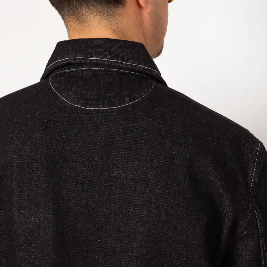 Jackets|Pop Trading Company Full Button Jacket - Black