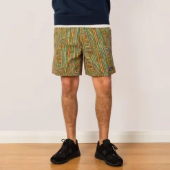 Shorts|Patagonia Funhoggers Shorts - Quilty Fitz Heartleaf Green