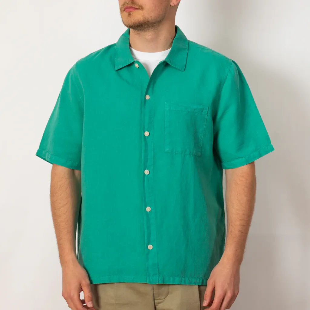 Shirts|Folk Gabe Shirt - Tropical Green