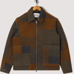 Jackets|NN07 Gael 8267 Jacket - Brown Check