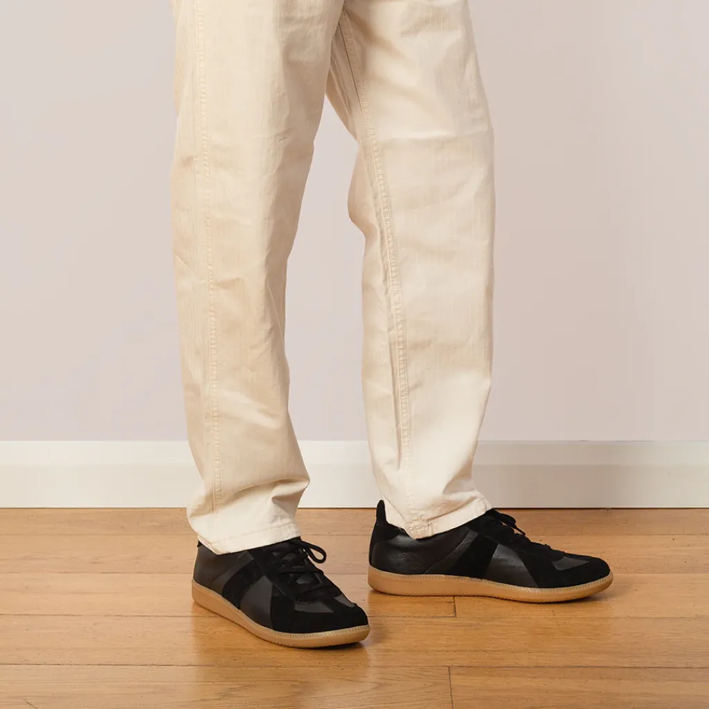 Footwear|Novesta German Army Trainer - Black/Transparent