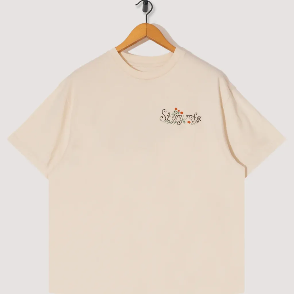 T-Shirts|Story MFG Grateful Tee - Ecru Lesson