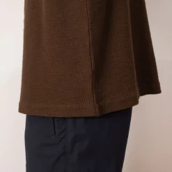 Shirts|Norse Projects Gustav Crochet Jersey Shirt - Chestnut