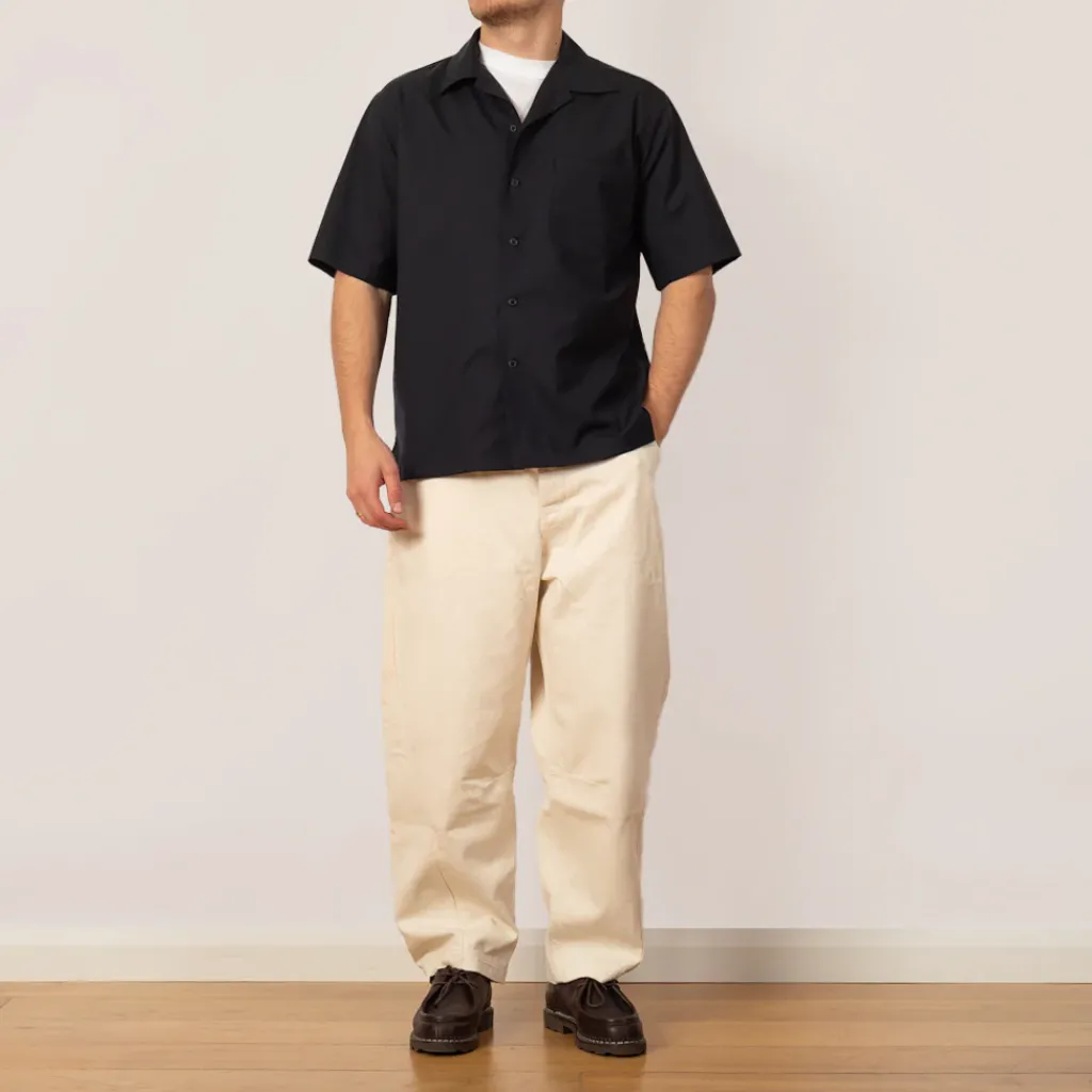 Shirts|Auralee Half Sleeved Shirt - Dark Navy
