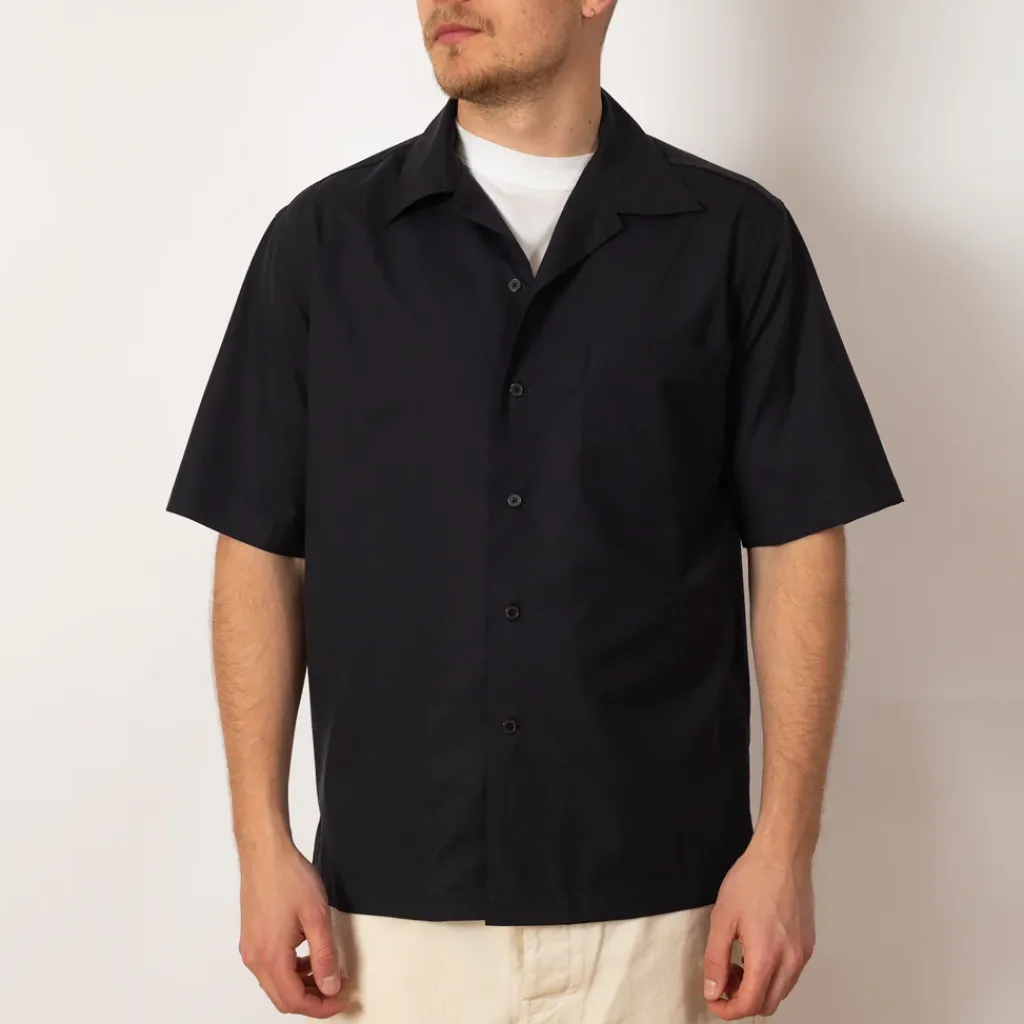 Shirts|Auralee Half Sleeved Shirt - Dark Navy