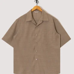 Shirts|Auralee Half Sleeved Shirt - Light Brown