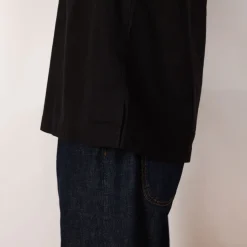 Shirts|MHL By Margaret Howell Half Zip Pull On Shirt - Black