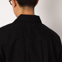 Shirts|MHL By Margaret Howell Half Zip Pull On Shirt - Black