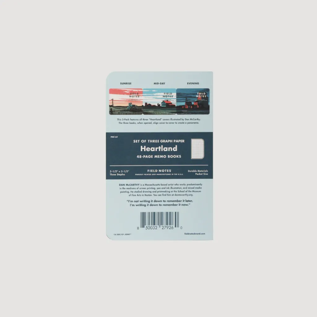 Lifestyle|Field Notes Heartland 3-Pack