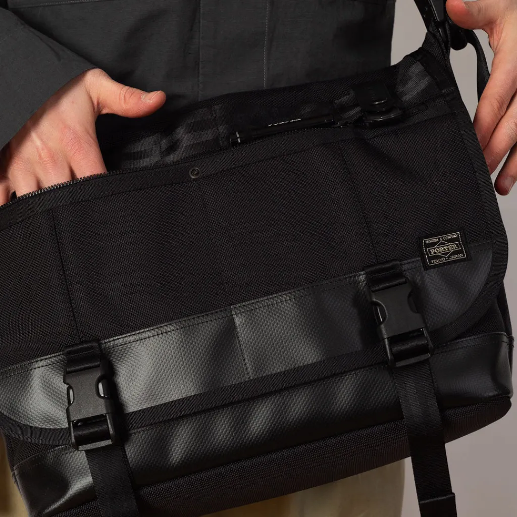 Bags|Porter - Yoshida u0026 Co. Heat Messenger Bag (L) - Black