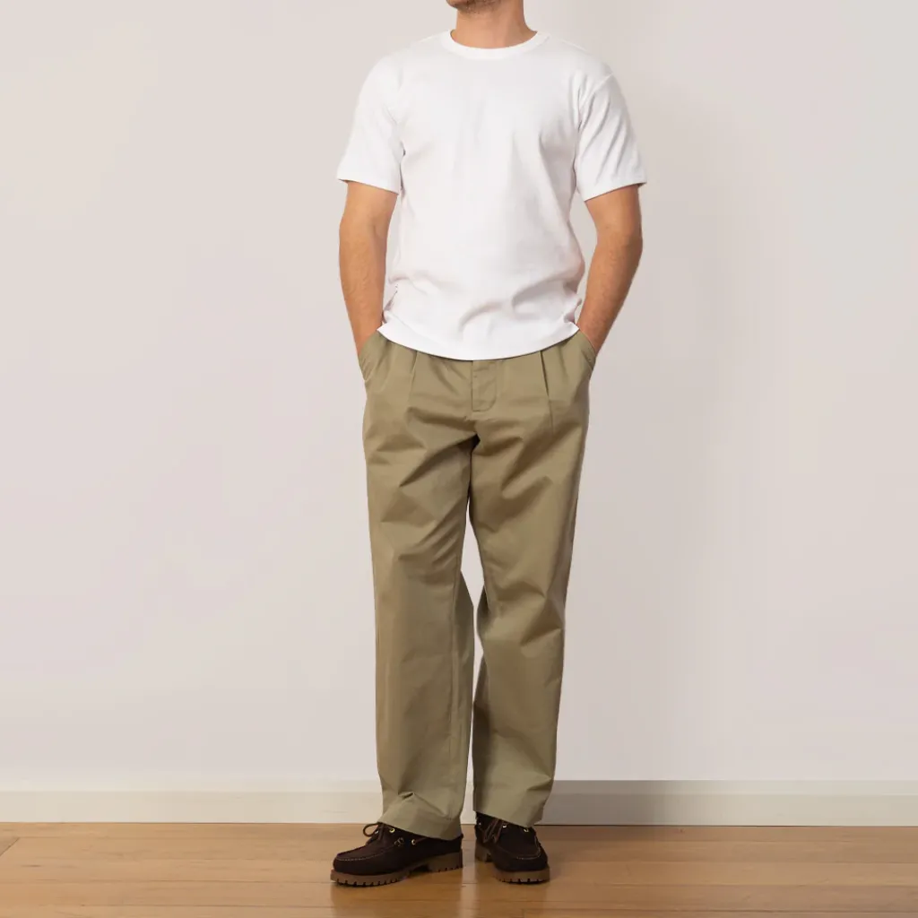 T-Shirts|Healthknit Heavyweight Rib Crew S/S - Off White