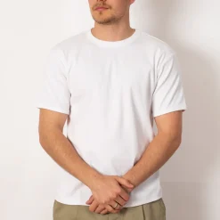 T-Shirts|Healthknit Heavyweight Rib Crew S/S - Off White