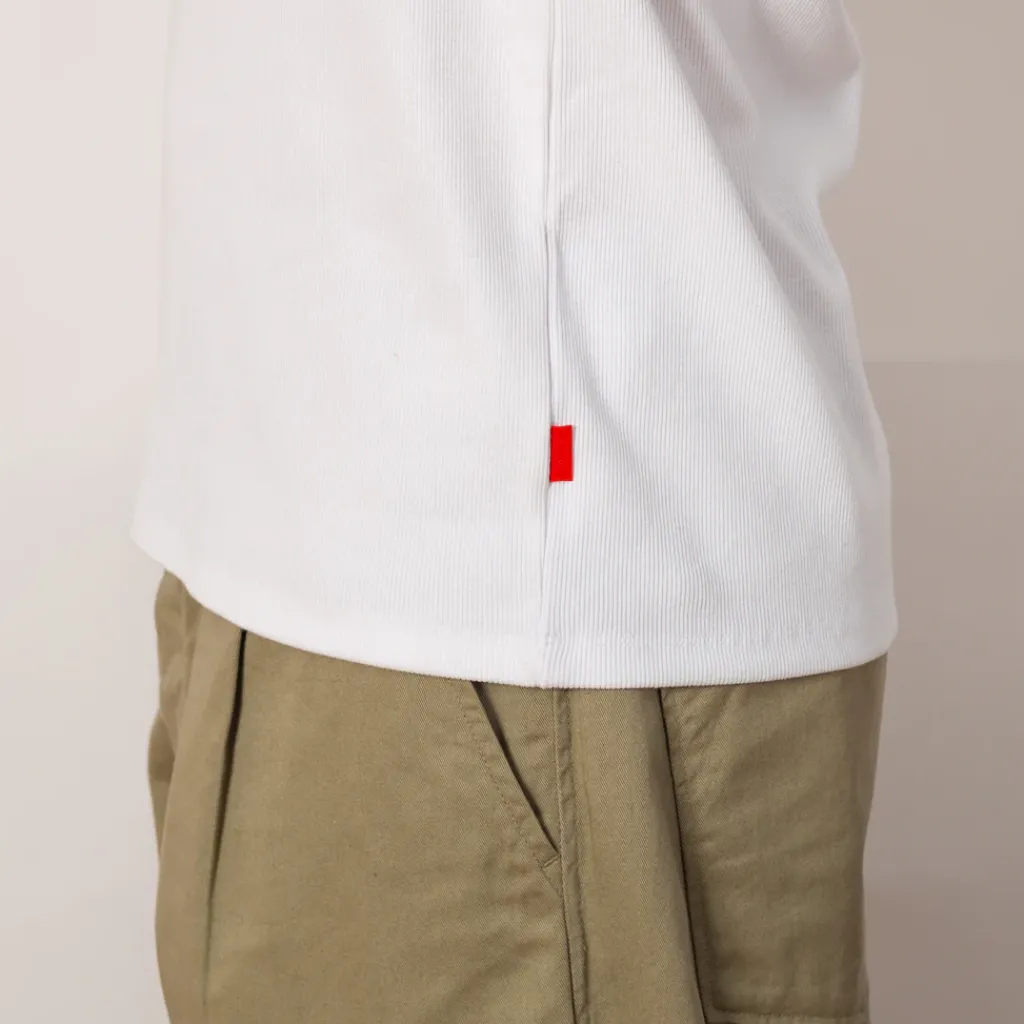 T-Shirts|Healthknit Heavyweight Rib Crew S/S - Off White