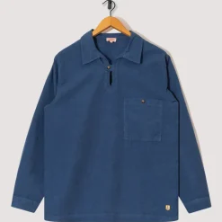 Shirts|Armor Lux Heritage Linen Smock - Obscure Blue