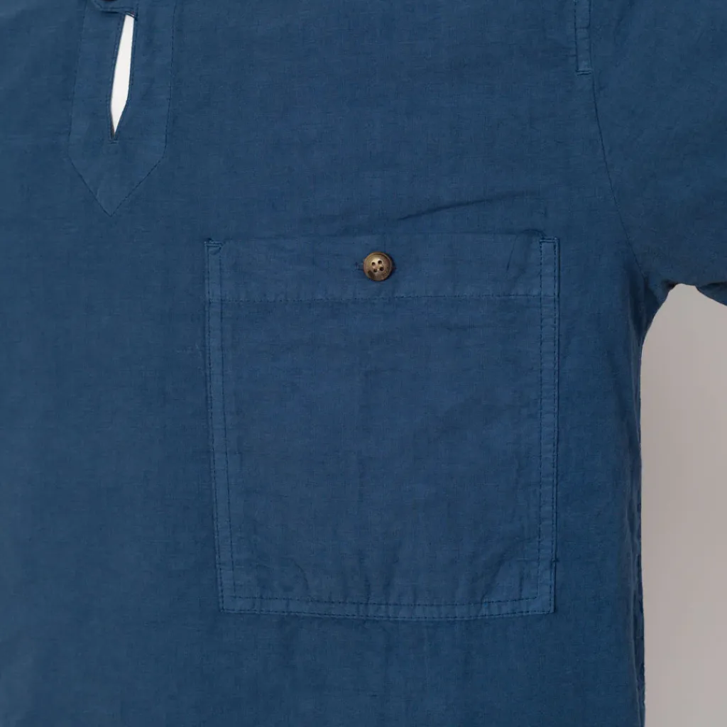 Shirts|Armor Lux Heritage Linen Smock - Obscure Blue