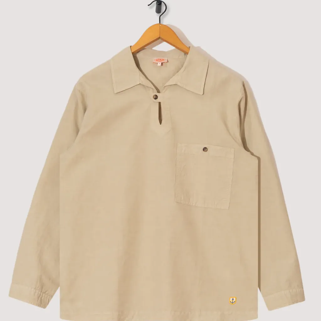 Shirts|Armor Lux Heritage Linen Smock - Oyster Beige