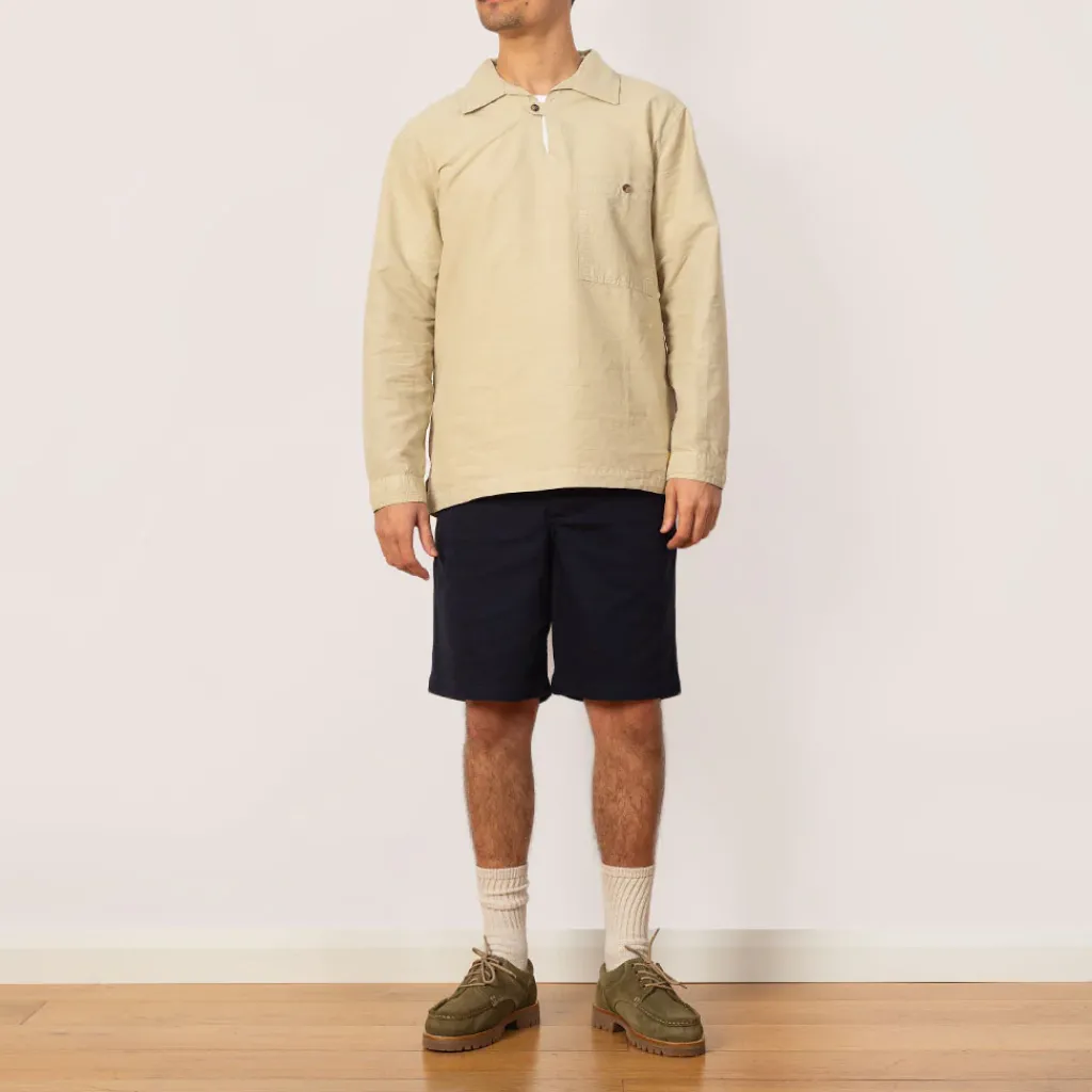 Shirts|Armor Lux Heritage Linen Smock - Oyster Beige