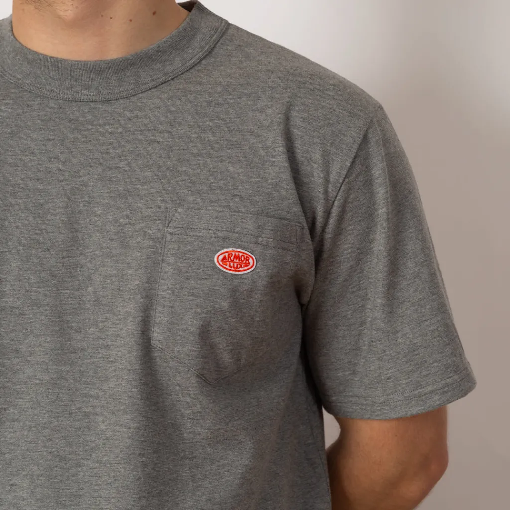 T-Shirts|Armor Lux Heritage Pocket T-Shirt - Misty Grey