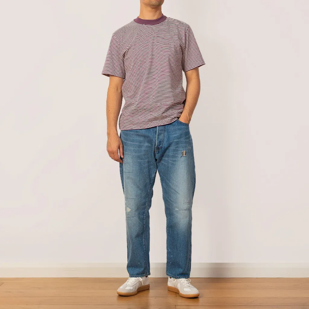 T-Shirts|Armor Lux Heritage Striped Tee - Indiano/Milk