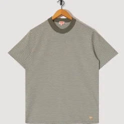 T-Shirts|Armor Lux Heritage Striped Tee - Orto/Milk