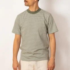 T-Shirts|Armor Lux Heritage Striped Tee - Orto/Milk